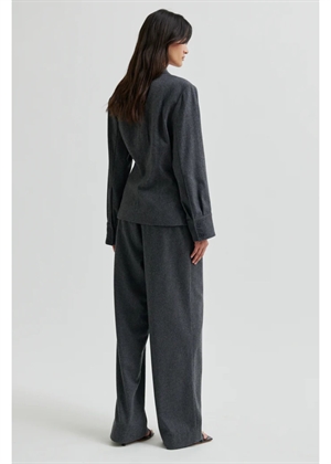 Milea wrap skjorte Dark Grey Melange Second Female 